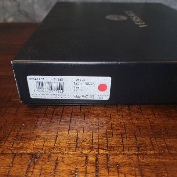 Authentic Versace Black Leather Wristlet Clutch, Gold Hardware 6.5"(L) x 10"(W) - Picture 14 of 14